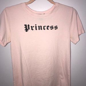 Pink "Princess" Short Sleeve Top